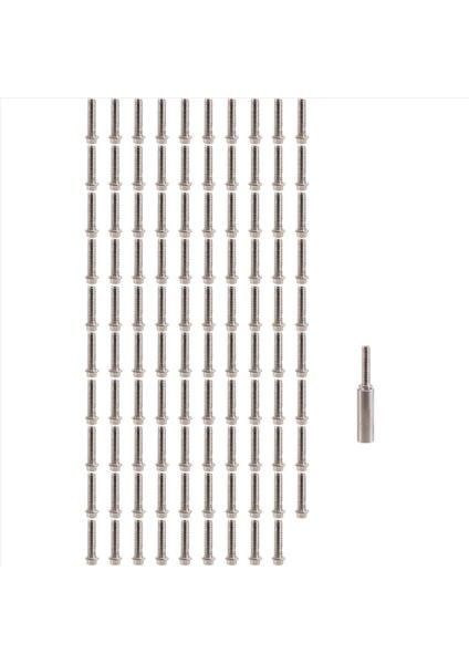 100PCS 1 9 2 2 Tekerlek Rim Imparatorluk M2 Vida Dekorasyonu 1/10 Rc Prwler Axıal SCX10 90046 AXI03007 Traxxas Trx4 B (Yurt Dışından)