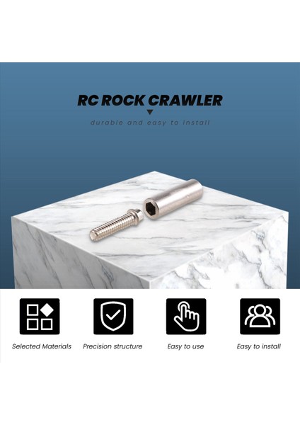 100PCS 1 9 2 2 Tekerlek Rim Imparatorluk M2 Vida Dekorasyonu 1/10 Rc Prwler Axıal SCX10 90046 AXI03007 Traxxas Trx4 B (Yurt Dışından) modelleri