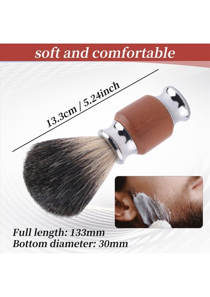 1 Adet Saf Porsuk Saç Sakal Fırçası Ahşap Saplı Erkek Tıraş Fırçası Çeşitli Saçlı Tıraş Makineleri (Yurt Dışından) fırsatları