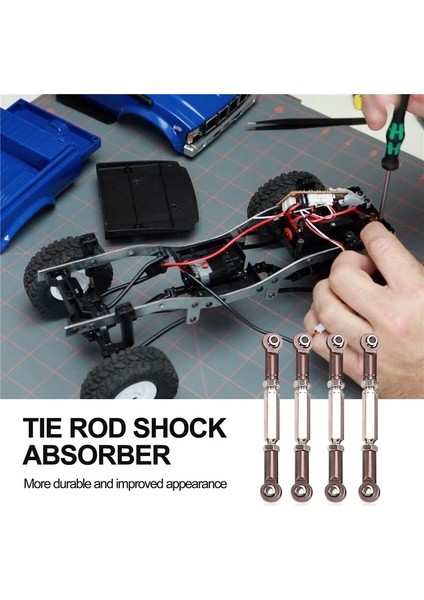 1 Set Metal Direksiyon Bağlantı Çubuk Çekme Çubuk Monte Koltuk Şok Emici Wpl C14 C14 C24 C24-1 1/16 Rc Araba Yükseltme Parçaları Titanyum (Yurt Dışından)