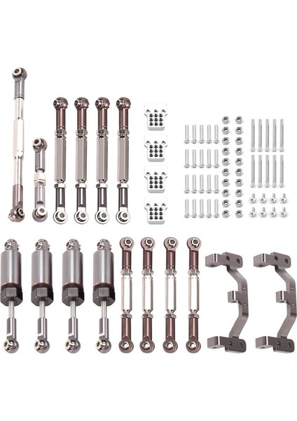 1 Set Metal Direksiyon Bağlantı Çubuk Çekme Çubuk Monte Koltuk Şok Emici Wpl C14 C14 C24 C24-1 1/16 Rc Araba Yükseltme Parçaları Titanyum (Yurt Dışından) fırsatları