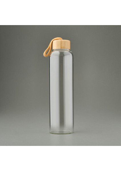 Tohana H2O Bambu Kapaklı Cam Matara - Şeffaf / Açık Kahverengi - 750 ml fiyatları