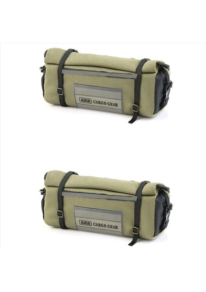 2x Su Geçirmez Torba Depolama Çantası Çatı Çantası Bagaj Çanta Kampı Eksenel SCX10 Traxxas Trx4 Yeşil (Yurt Dışından)