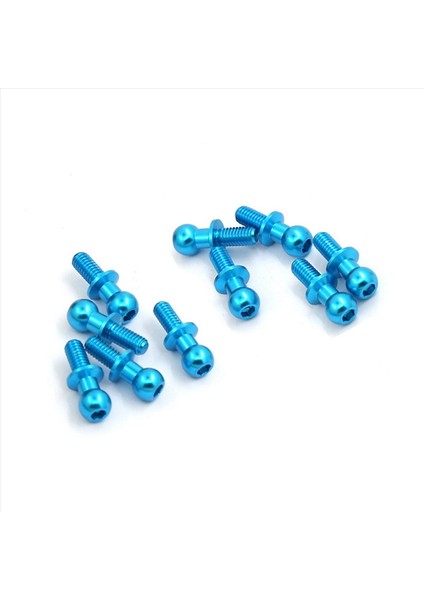 30PCS M3 Metal Alek Top Kafa Vidaları Tamiya TT01 TT02 Sakura D5 1/10 Rc Drıff Araç Yedek Parçaları Evrensel Mavi (Yurt Dışından) fiyatları