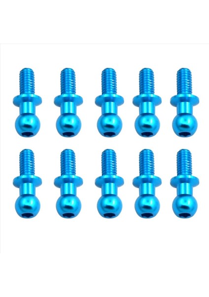 30PCS M3 Metal Alek Top Kafa Vidaları Tamiya TT01 TT02 Sakura D5 1/10 Rc Drıff Araç Yedek Parçaları Evrensel Mavi (Yurt Dışından) modelleri