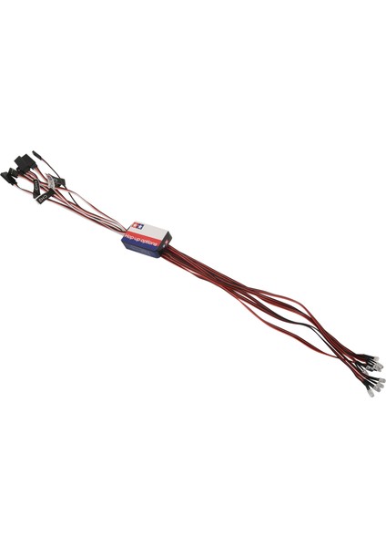 12 LED Aydınlatma Kiti Direksiyon Freni Simülasyonu 1/10 Ölçekli Modeller Için Flash Işık Rc Araba Yokomo Tamiya Hsp Hpı Eksenel RC4WD (Yurt Dışından)