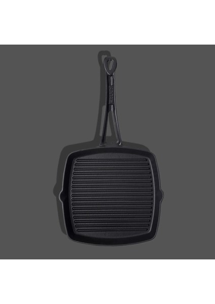 Kare Döküm Izgara Tava - Siyah - 26x26 cm