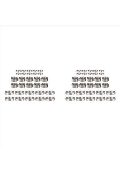 2x 30PCS Metal Çelik Bilyalı Rulman Zd Yarışları Için Set Dbx-10 DBX10 10421-S 9102 1/10 Rc Araba Yedek Parça Aksesuarları (Yurt Dışından)