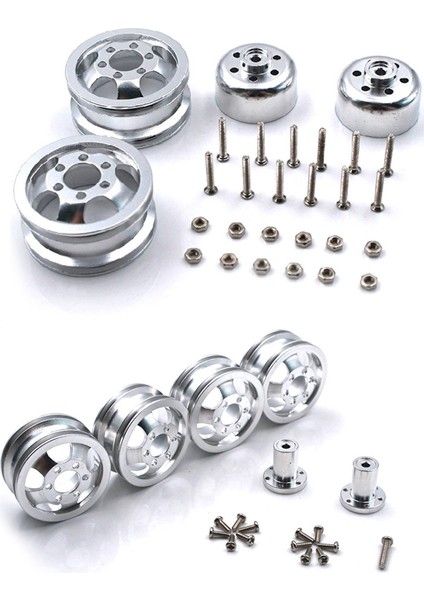 2set Metal Yükseltme Şok Geçirmez Tekerlek Göbeği Wpl B1 B16 B24 B36 C14 C24 1/16 Rc Kamyon Vida ile (Yurt Dışından)