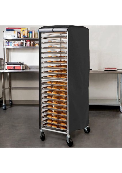 Bun Pan Raf Kapağı Yüksek Yoğunluklu Su Geçirmez ve Toz Geçirmez Ekmek Raf Kapağı 23 x 28 x 64 Inç Fırın Tek Raf Kapakları (Yurt Dışından) fiyatları