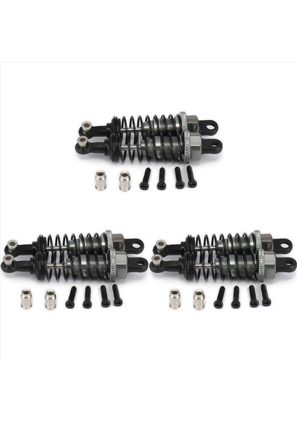 6 Pcs Yağ Ayarlanabilir 65MM Şok Emici Damper Rc Car 1/18 Wltoys A959 A979 Hpı Hsp Traxxas Losi Tamiya Titanyum (Yurt Dışından)