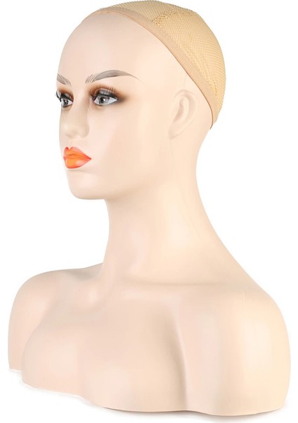 Omuzlu Peruk Kafa Mankeni - Beyaz Tenli fiyatları