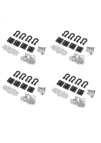 16PCS Römork Çekme Tokası Çekme Palavüzü 1/10 Rc Rock Paletli Eksenel SCX10 Traxxas Trx4 Tamiya D110 Rc Araba Kamyonu (Yurt Dışından)