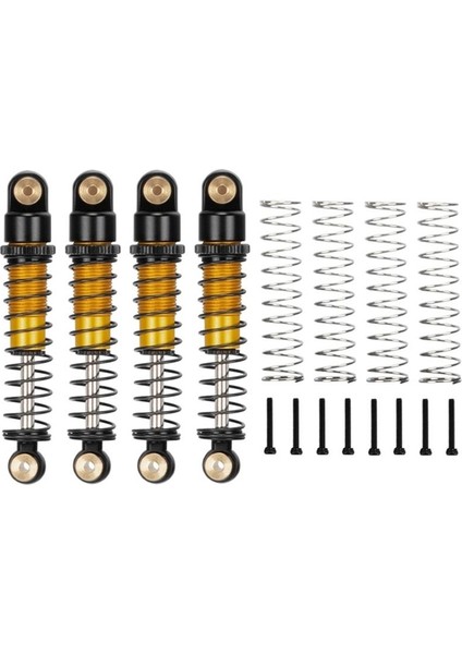 4pcs 40MM Metal Şok Emici Damper Eksenel SCX24 C10 Jlu Gladiator Bronco 1/24 Rc Paletli Araba Yükseltme Parçaları 2 (Yurt Dışından)