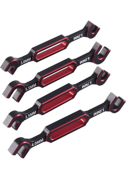 4pcs Whench 3-3 2 3 5-3 7 4-5 5 5-6mm Çift Uçlu Evrensel Spanner Rc Otomobil Traxxas Eksenel SCX10 1 (Yurt Dışından) modelleri