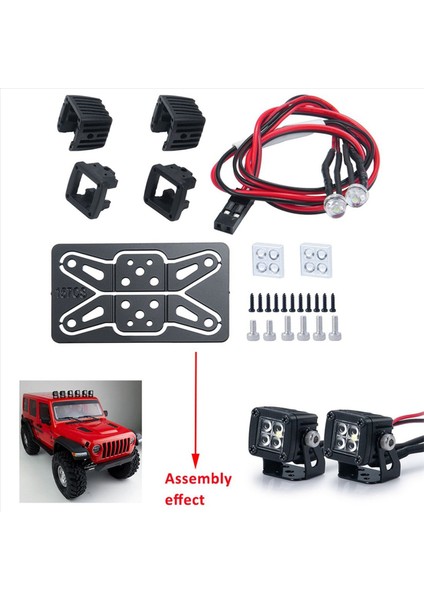 4x Modifiye Farlar Spotlar Araba Üst Işıklar Eksenel SCX10 Jeep Traxxas Trx4 Trx6 1/10 Için Tampon Işıkları (Yurt Dışından) modelleri