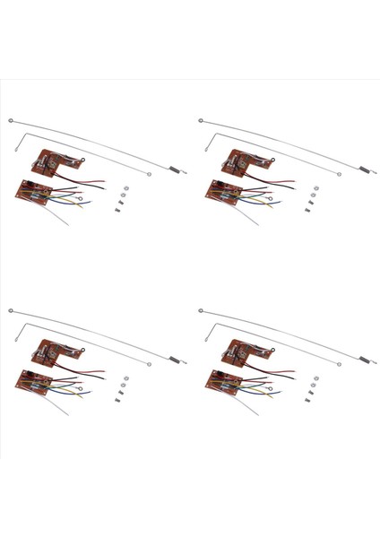 4 Set 4ch 40MHZ Uzak Verici ve Alıcı Kartı Dıy Rc Otomobil Robotu Uzaktan Kumanda Oyuncak Parçaları (Yurt Dışından)