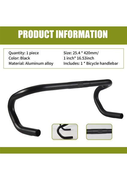 Yol Bisikleti Bent Gidon Alüminyum Alaşım Bisikleti Dinlenme Gideri 25 4X420MM Yol Bisikleti Gidon (Yurt Dışından) fırsatları