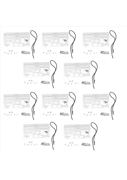 10X Metal Ön Cam Silecek 1/10 Rc Tracher Axıal SCX10 Jeep Cherokee Traxxas Trx4 Defender Bronco G500 Mst Km2 Parçaları (Yurt Dışından)