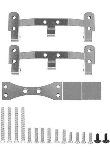 Metal Bağlantı Çubuk Montaj Taban ve Aks Up Wpl C14 C24 C34 C44 C54 1/16 Rc Araç Yükseltme Parçaları Gri (Yurt Dışından)
