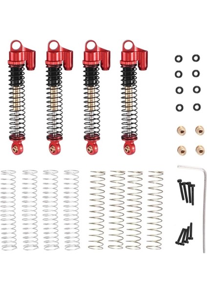 4pcs 53MM Eksenel SCX24 AX24 1/24 Rc Prıgler Araç Yükseltme Parçaları Için 53MM Genişletilmiş Metal Şok Emici Damper (Yurt Dışından) modelleri