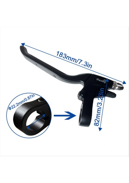 Wuxing 115PDD Ebike Fren Kolu Kesilmiş Güç Elektrikli Bisiklet E-Scooter Park Fren Bisiklet Aksesuarları Sm Konnektör (Yurt Dışından) fırsatları