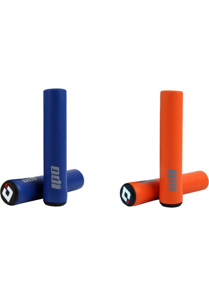 Odı 2 Çifti Mtb Bisiklet Kavrama Silikon Gidon Tutuyor Şok Emici Yumuşak Dağ Bisiklet Kavrama Bisiklet Mavi ve Turuncu (Yurt Dışından)