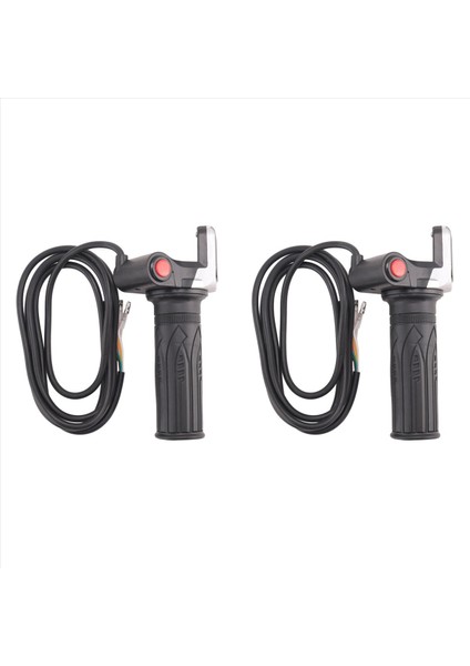 2x 48V Elektrikli Bisiklet Scooter Hız Gaz Kelesi Kavrama LCD Ekran Switch Ebike Twist Throttle Hızlandırıcı Gideri (Yurt Dışından)