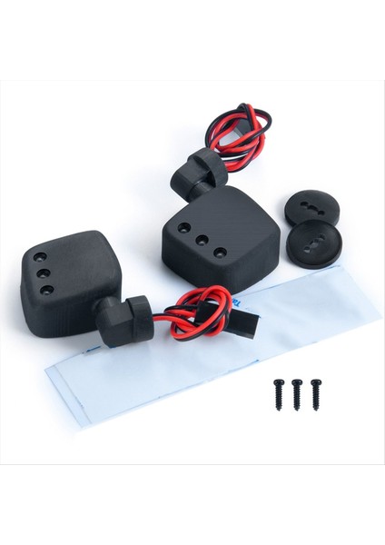 1/10 Eksenel SCX10 Iıı Iıı Rc Paletli Araba Simüle Dekorasyon Parçaları Için LED Işıklarla Rc Araba Dikizli Lens Aynası (Yurt Dışından) indirimleri