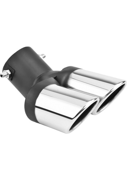 Araba Evrensel 63 mm Paslanmaz Çelik Çift Çıkışlı Egzoz Borusu (Yurt Dışından)