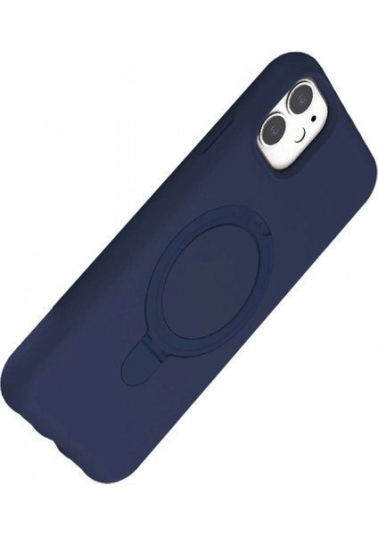 Apple iPhone 11 Regal Magsafe Standlı Kapak - Lacivert modelleri