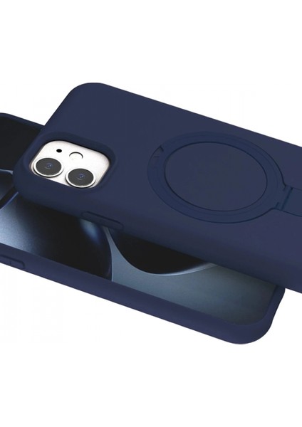Apple iPhone 11 Regal Magsafe Standlı Kapak - Lacivert fırsatları