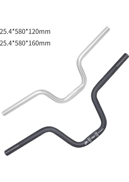 Brompton Için Lp Litepro Katlanır Bisiklet Gidonu 25 4X580MM Bisiklet M Tipi Kırlangıç Şeklindeki Alüminyum Alaşım Gidon Siyah 160MM (Yurt Dışından) modelleri