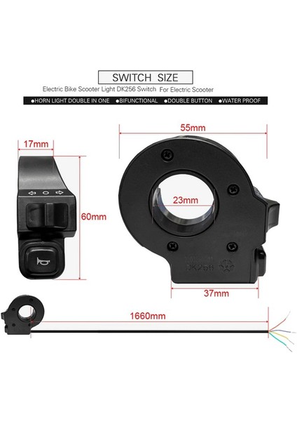 Ebike 2 1 Korna Dönüş Sinyal Anahtarı Düğmesi Elektrikli Bisiklet Motosiklet E-Bisiklet Elektrikli Scooter Parçalar Aksesuarlar (Yurt Dışından) fiyatları
