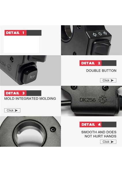 Ebike 2 1 Korna Dönüş Sinyal Anahtarı Düğmesi Elektrikli Bisiklet Motosiklet E-Bisiklet Elektrikli Scooter Parçalar Aksesuarlar (Yurt Dışından) indirimleri