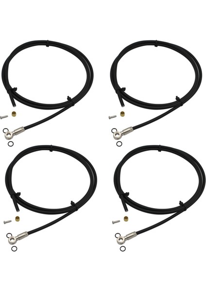 4x 2m Mtb Bisiklet Kesme Hidrolik Disk Fren Tüpü Hortum Hat Hattı Kablo Tel Shimano Slx Xt Xtr BH90 / BH59 (Yurt Dışından)
