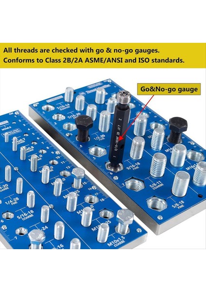 Cıvata ve Vidalı Gösterge Standardı ve Metrik Kaba ve Ince Çap Uzunluk ve Iplik Alanı (Mavi) (Yurt Dışından) indirimleri