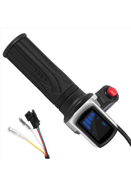 48V Elektrikli Bisiklet Scooter Hız Gaz Kelepleme Grip LCD Ekran Switch Ebike Twist Grottle Hızlandırıcı Gidon Kavruğu (Yurt Dışından) fiyatları