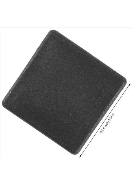 2000PCS 1 Inç Kare Tüp Uç Kapak Plastik Tapalar Tüp Uç Kapaklar Boru Kapağı Kapak Tüpü Ekleme Sandalyesi Kayma Fişleri (Yurt Dışından)