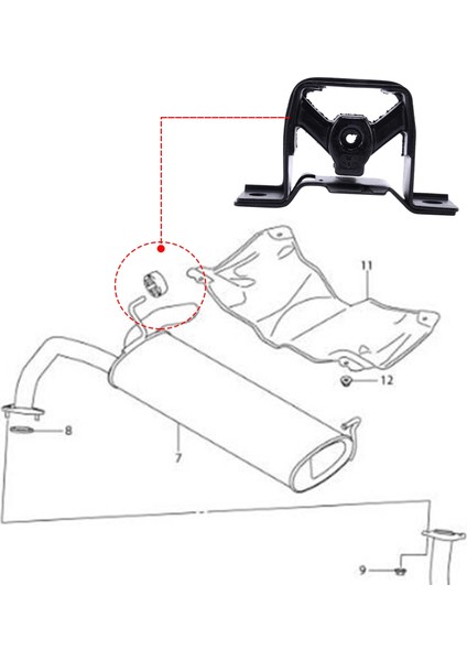 Honda Accord Egzoz Montaj Yastığı Kauçuk Montajı 18215SDAA01 (Yurt Dışından) fırsatları