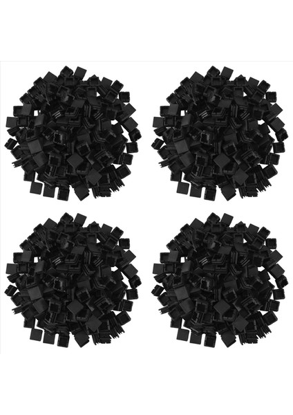 800PCS 1 Inç Kare Tüp Uç Kapak Plastik Tapalar Tüp Uç Kapaklar Post Boru Kapağı Kapak Boru Takma Sandalye Kayma Tapaları (Yurt Dışından) fiyatları