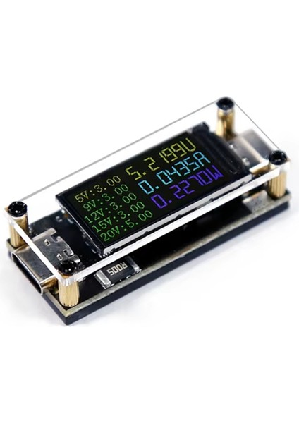 PD100W 5A Çok Amaçlı DECOY5/9/12/15/20V 0 96 Inç Renk Ekran Voltaj Akım Gücü Pozitif Negatif Elektrot Pedi (Yurt Dışından)