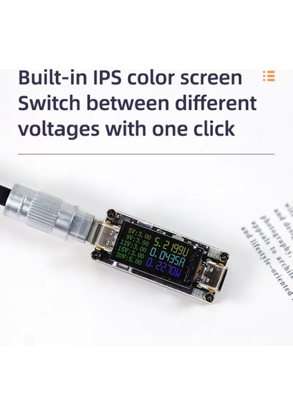 PD100W 5A Çok Amaçlı DECOY5/9/12/15/20V 0 96 Inç Renk Ekran Voltaj Akım Gücü Pozitif Negatif Elektrot Pedi (Yurt Dışından) modelleri