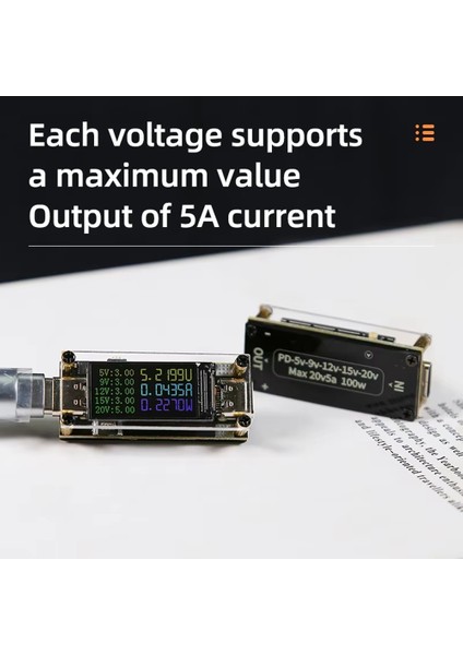 PD100W 5A Çok Amaçlı DECOY5/9/12/15/20V 0 96 Inç Renk Ekran Voltaj Akım Gücü Pozitif Negatif Elektrot Pedi (Yurt Dışından) fırsatları