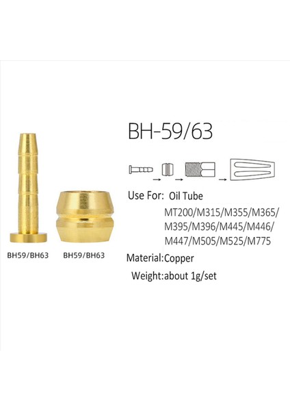 200PCS Bisiklet Fren Zeytin Pirinç Bağlama Shimano BH59 Hidrolik Disk Fren Hortumu 4 (Yurt Dışından) fırsatları