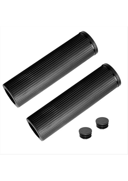 Evrensel Bisiklet 22MM Iç Çaplı Gidon Kapağı Fiş Silikon Gidon Kapağı Siyah (Yurt Dışından)