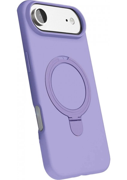 Apple iPhone 17 Air Regal Magsafe Standlı Kapak - Lila modelleri