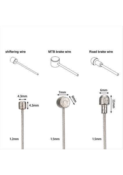 Yol Araç Şanzıman Kablosu Bisiklet Fren Kablosu Tığ Kablo Bisiklet Sabit Vites Değiştirme Çizgisi Fren Iç Kablo Paslanmaz (Yurt Dışından) modelleri