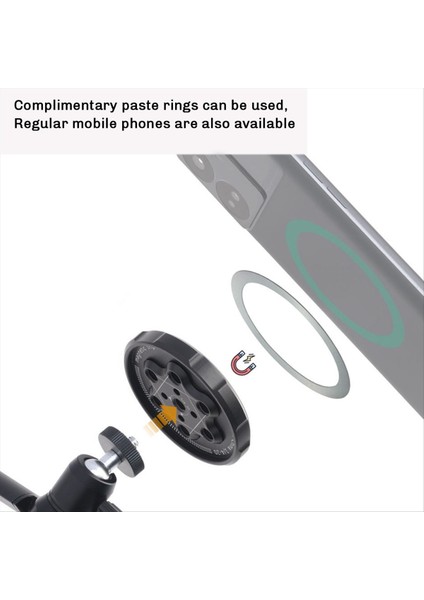 Kafa Stabilizatör Manyetik Adaptör Cep Telefonu Fotoğrafçılık Magsafe Manyetik Base Tripod Manyetik Tutucu (Yurt Dışından) fırsatları