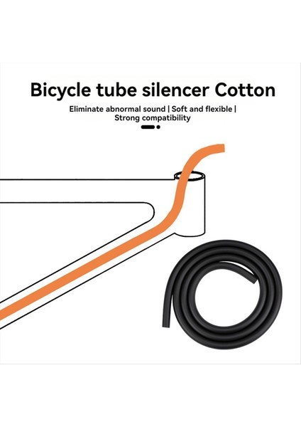 Bisiklet Dahili Gövde Damper Damper Değiştirici Fren Kablosu Yönlendirme Bisiklet Çerçevesi Koruma Ses Yalıtım Sünger Siyah (Yurt Dışından) modelleri